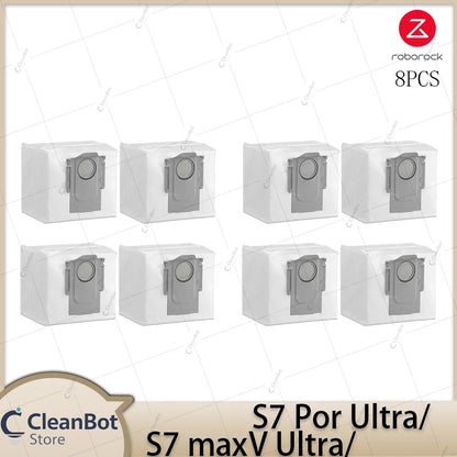 Compatible with Roborock S7 MaxV Ultra/S7 Pro Ultra Robot Vacuum Cleaner Accessories Main Brush Side Brush HEPA Filter Mop Cloths Spare Parts