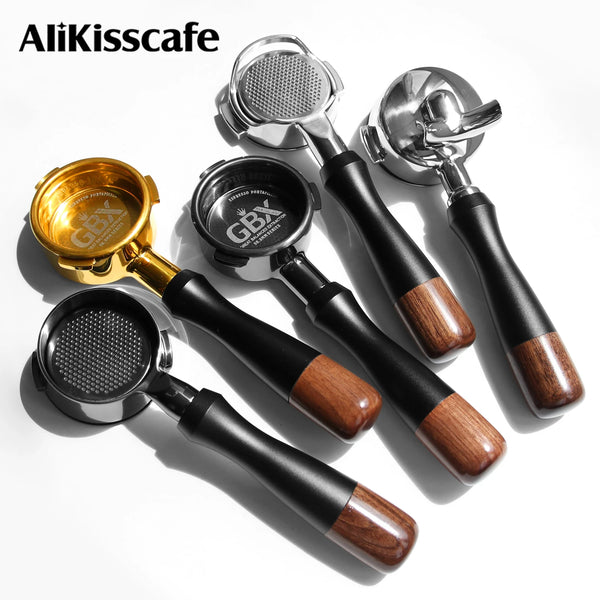 AliKisscafe 58mm Coffee Bottomless Portafilter Naked for E61 Gaggia Breville Hibrew H7 Espresso Machine Accessories Barista Tool