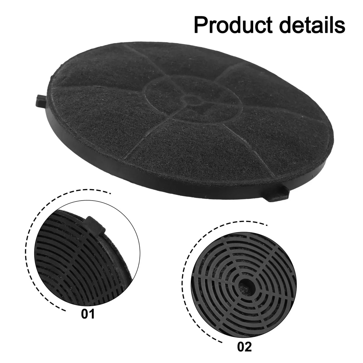 1PCS Kitchen Filter Carbon Air Filter Range Hood Activated Carbon Filter 175*175*10mm Filter For Home Kitchen Tool Accessories