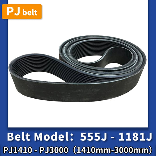 555J to 1181J or PJ1410 to PJ3000 PJ Rubber Multi Wedge Belt PJ Multi Groove Belt Conveyor Belt Transmission Belt PJ Ribbed Belt