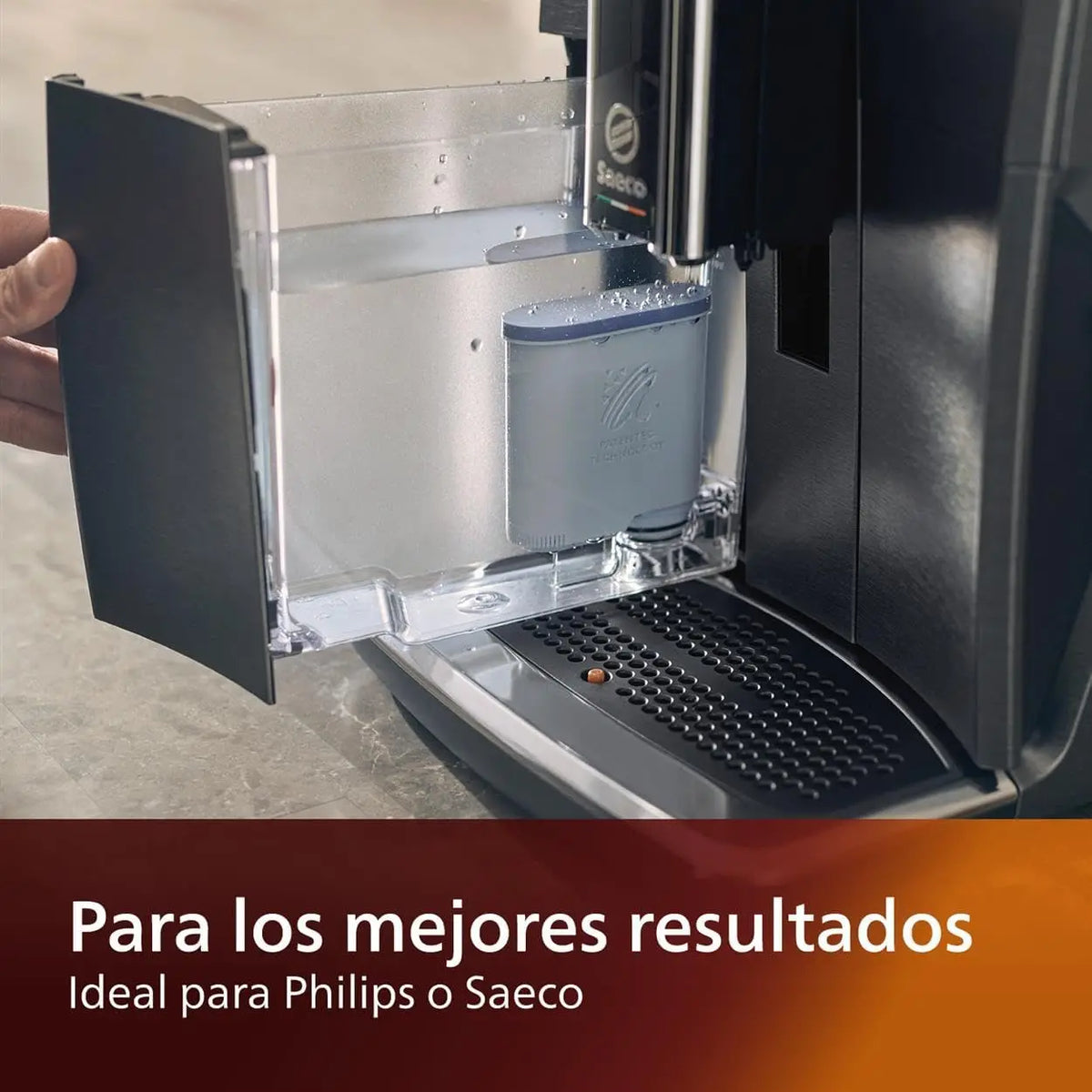 Compatible with Philips AquaClean CA6903/10 Water Filter 5000 Cups No Descaling Ion-Exchange Micro-Porous Click&Go for Saeco/Philips