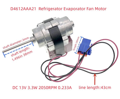 Replacement Refrigerator Fan Motor Compatible with Bosch / Daewoo D4612AAA21 / 3015915900 / 3015907300