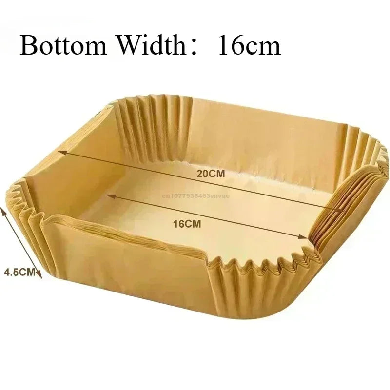 Air Fryer Paper Oven Paper Disposable Brush Non-Stick Airfryer Baking Papers Liners Parchment Paper for Baking Microwave