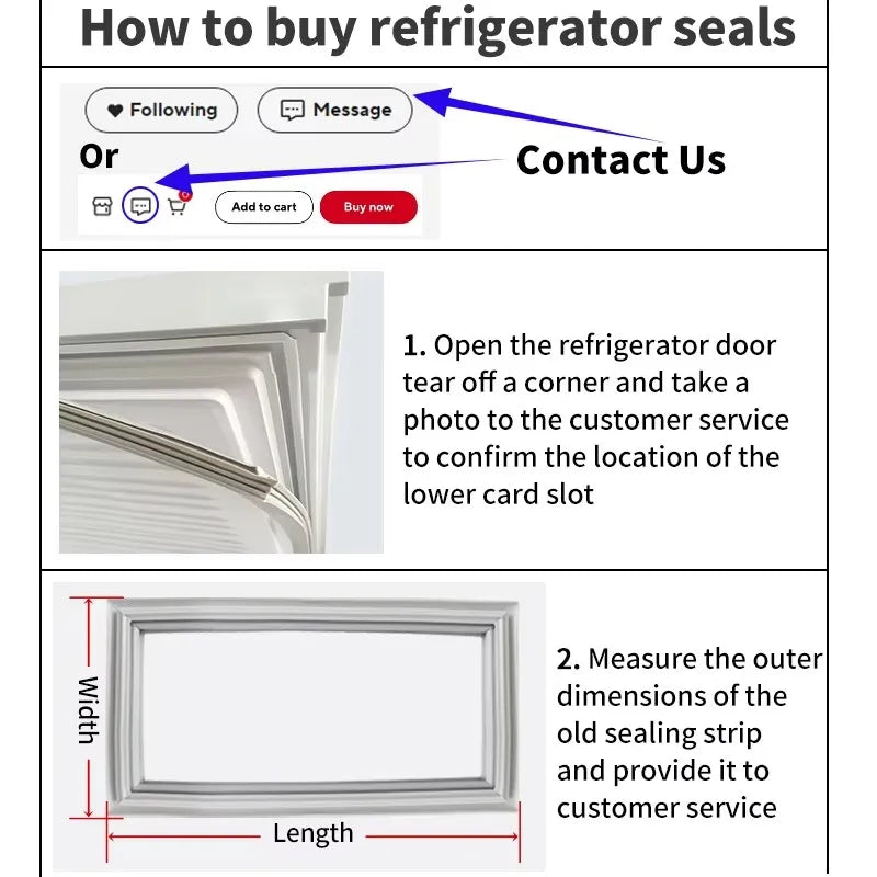 Refrigerator Door Seal — 9m Magnetic