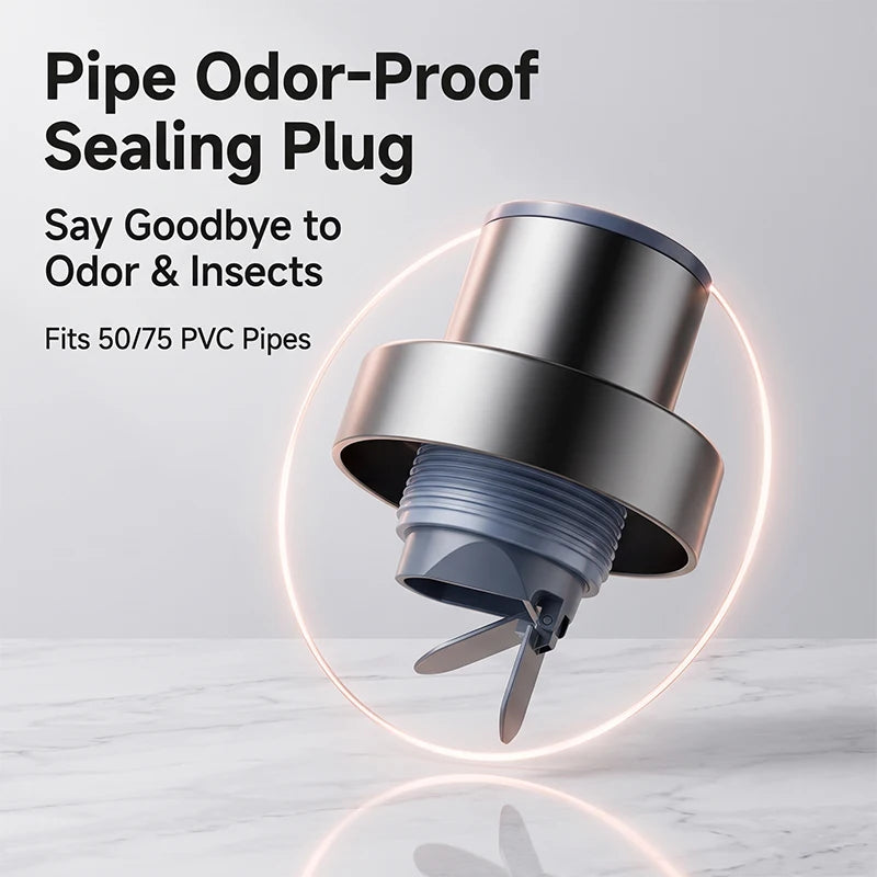 Washing Machine Drain Hose Connector Anti Odor Plug Sewer Pipe Seal Ring Fit 50mm 75mm PVC Pipes