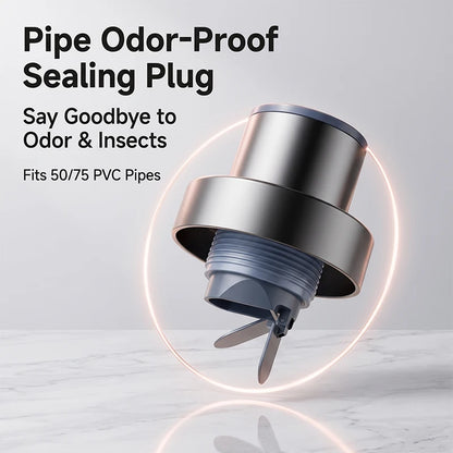 Washing Machine Drain Hose Connector Anti Odor Plug Sewer Pipe Seal Ring Fit 50mm 75mm PVC Pipes