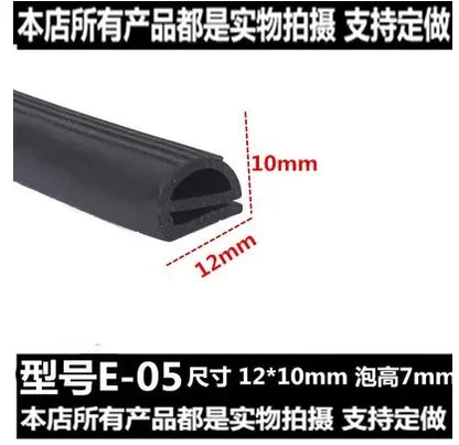 Silicone seal E Type Strip Red White E Shape Silicone Stirp Door Oven Freezer Door Oven Steaming