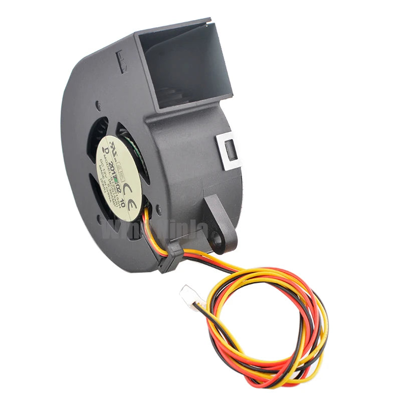 Turbofan Cooling Fan B126015SH BCQ15aR - 60mm DC12V 0.3A 3Pin for Projector Ovens & High-Speed Heat Dissipation