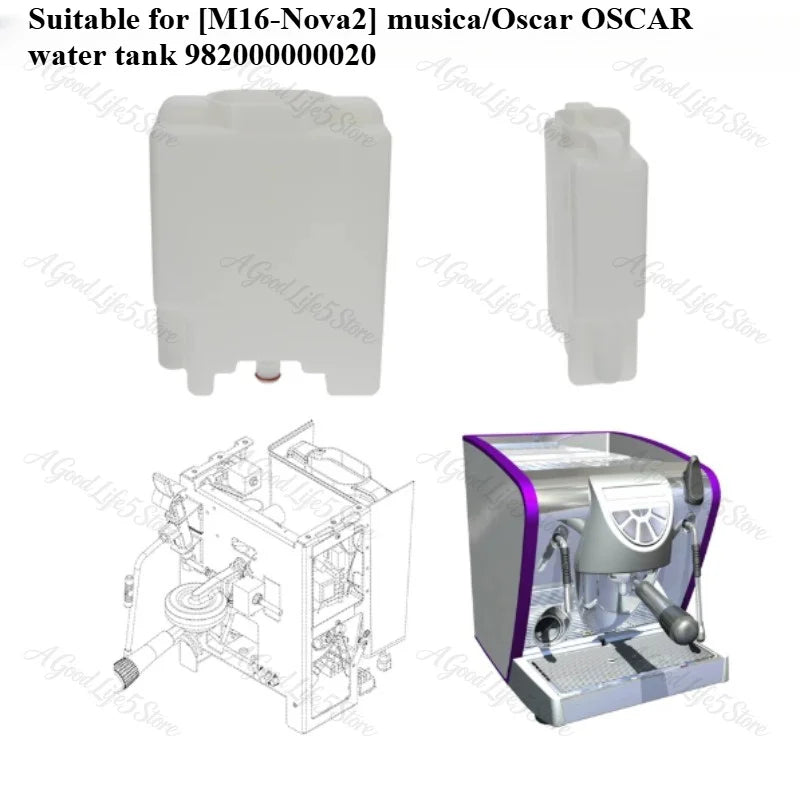 Compatible with NUOVA Nova Musica/Oscar/Prima/Eagle Black Eagle Coffee Machine Water Tank Accessories