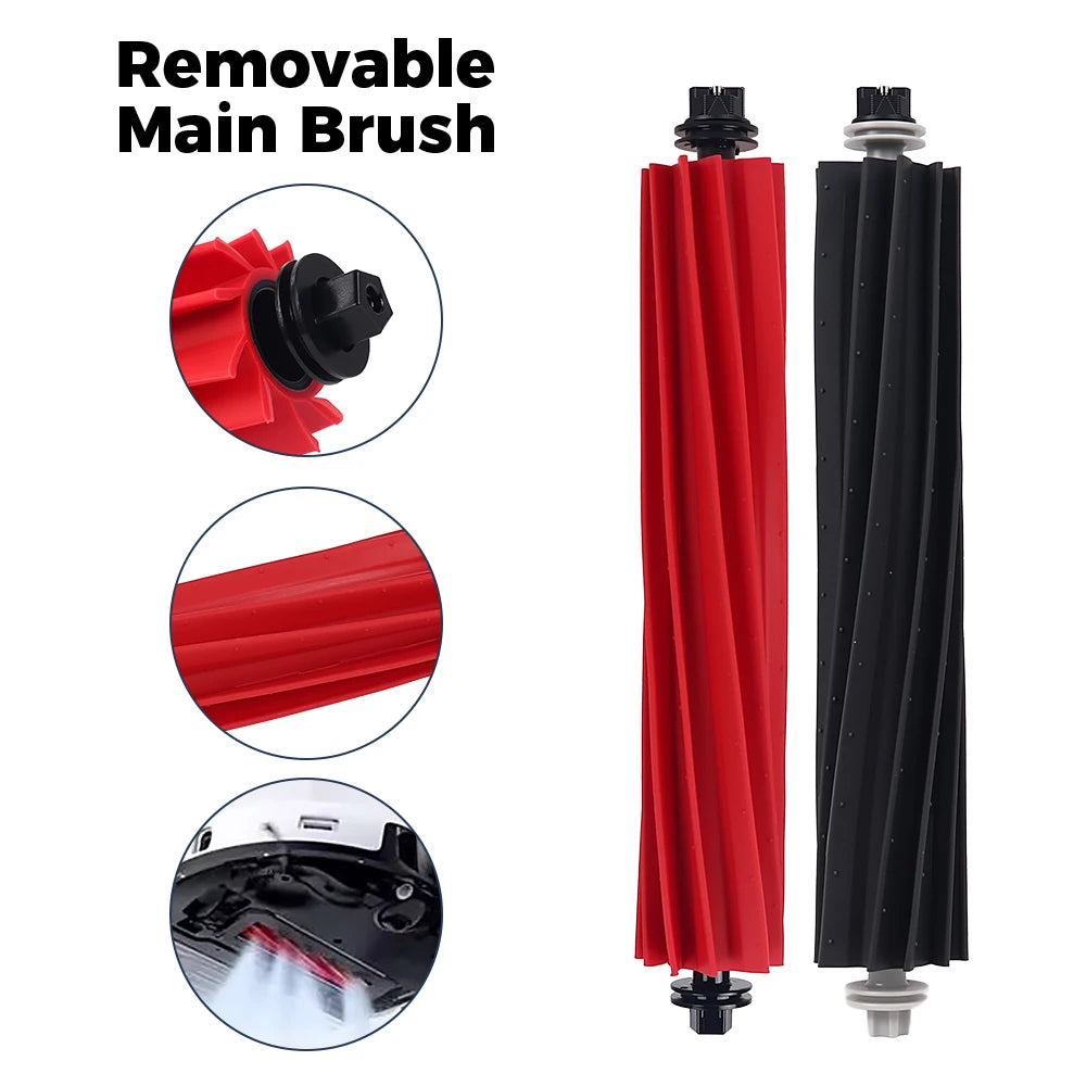 Roller Brush Compatible with Roborock G20/S8/S8 Pro Ultra/S8+/Q5 Pro/Q5 Pro+/Q8 Max/Q8 Max Plus Robot Vacuum Cleaner Attachment Main Brushes