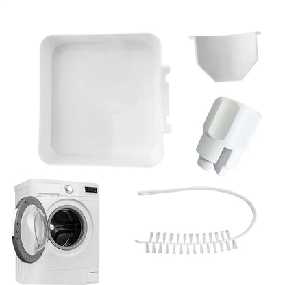 Washing Machine Filter Drain Tray Heavy Duty Drain Funnel with Cleaning Brush Water Collection Tray Replacement Part for Washer