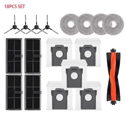 For Dreame L10s Pro Ultra Heat/L10s Ultra Gen 2/X30 Ultra/Mova E30 Ultra Vacuum Cleaner Main Roller Brush Filter Mop Dust Bag