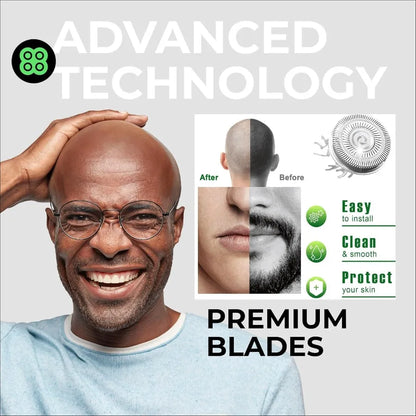 4/8Pcs Shaver Replacement Heads for Skull Pitbull Gold Pro Shaver for Pitbull Platinum Pro Shaver Replacement Blade Accessories