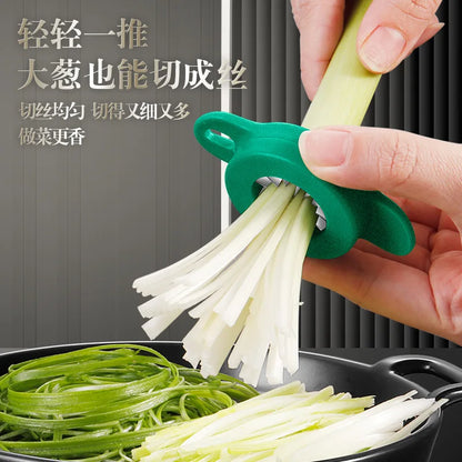 Stainless Steel Scallion Cutter Useful Things For Kitchen Portable Thickened Gadgets Multi Function Vegetable Chopper Utensils