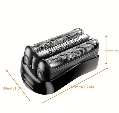 Replacement Head Compatible with Braun Series 3 S3 Wet and Dry Head Foil and Cutter Electric Shaver Head 300s,301s,320s,3080s,3040s,350cc