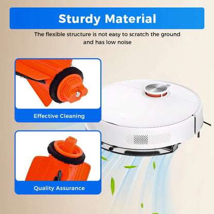 Main Brush Compatible with Xiaomi S40 OV81 H40 OV51 Robot Vacuum Replacement Anti-tangle Roller Brush Accessories Wear-resistant Brush Parts
