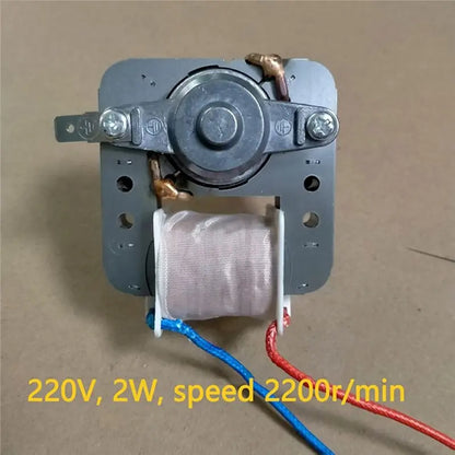 A21F-Air Fryers Fan Motor 2W 220V 2200R/Min Replacement Parts For Microwave Refrigerator Oven Shaded Poles Accessory