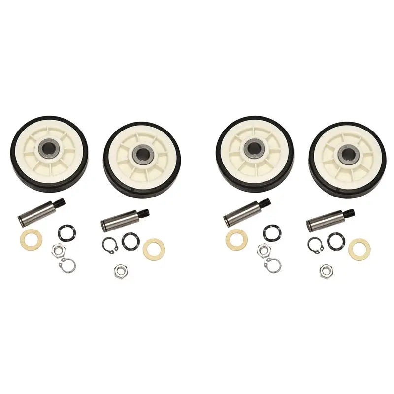 A23F-4PCS Dryer Drum Support Roller And Shaft For 303373, 12051541, ER303373K, 303373K