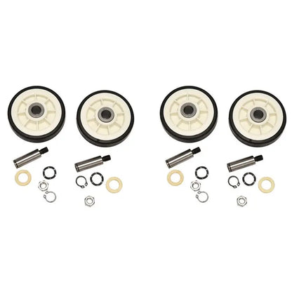 A23F-4PCS Dryer Drum Support Roller And Shaft For 303373, 12051541, ER303373K, 303373K