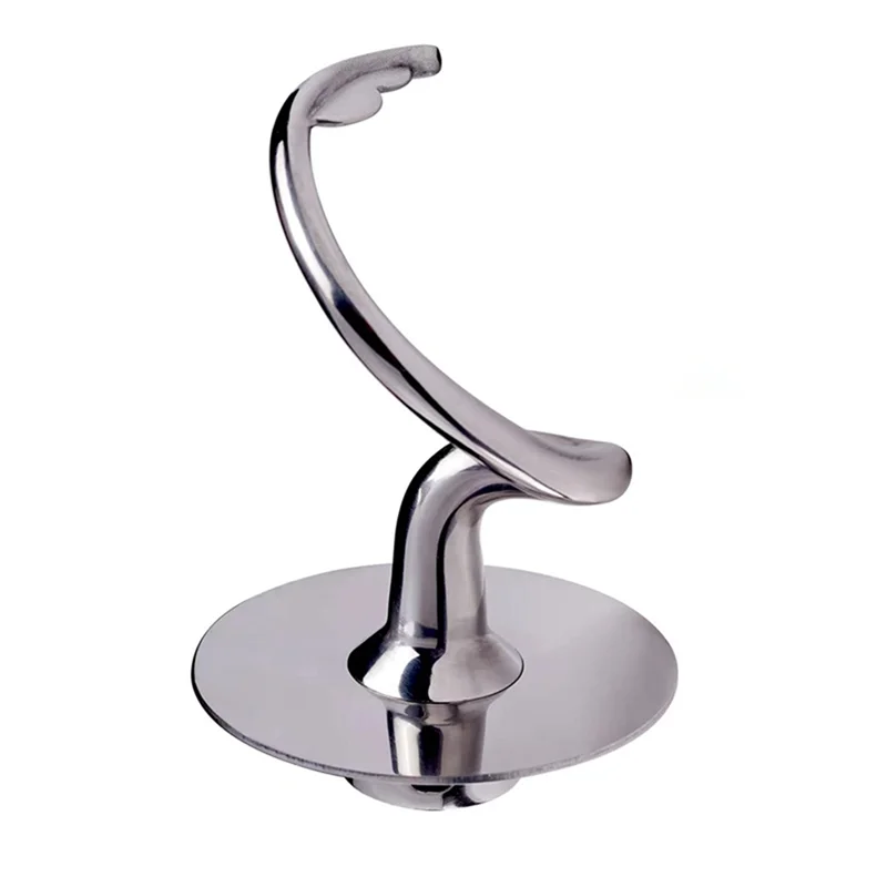 Stainless Steel Spiral Dough Hook For Kitchenaid Stand Mixer Parts Fits 4.5-5 QT Mixing Bowl For Tilt-Head Stand Mixers-Y48A