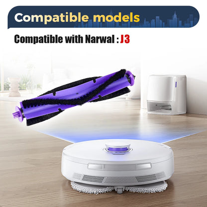 Replacement Roller Brush For Narwal Freo / Narwal J3 Robot Vacuums Wear Resistant Brush Guard Cleaner Accessories