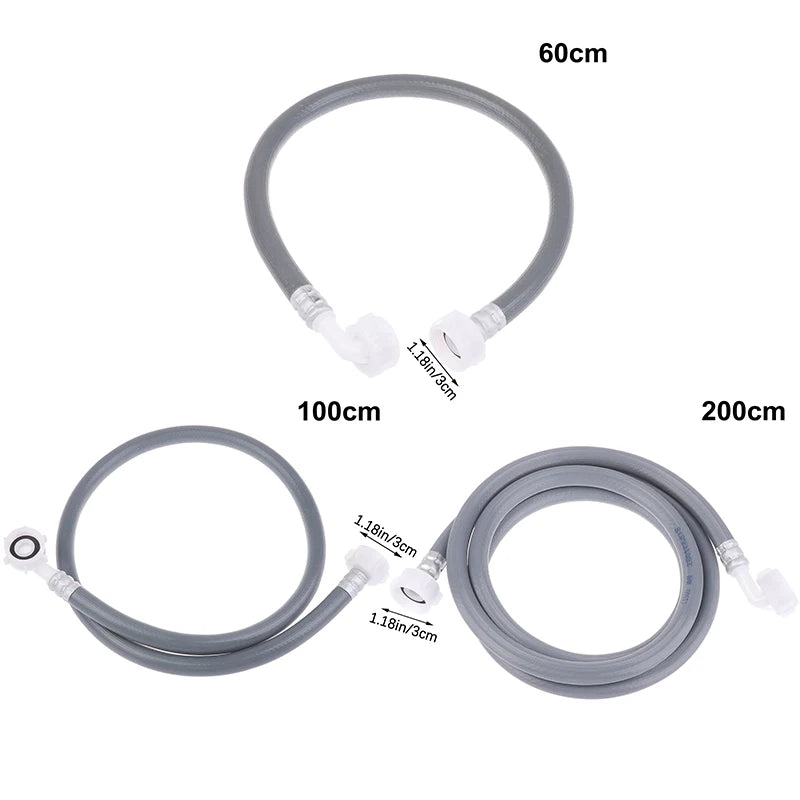 **Washing Machine Dishwasher Inlet Pipe Water Feed Fill Hose With 90 Degree Bend Water Inlet Connection Replacement Water Pipe