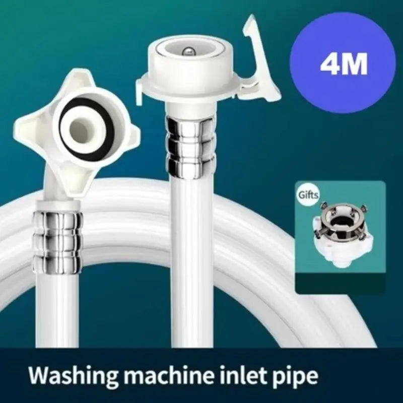 〔P〕Automatic Washing Machine Water Inlet Pipe Optional Hose Extension Adjustable Head Thickened Upper Water Pipe
