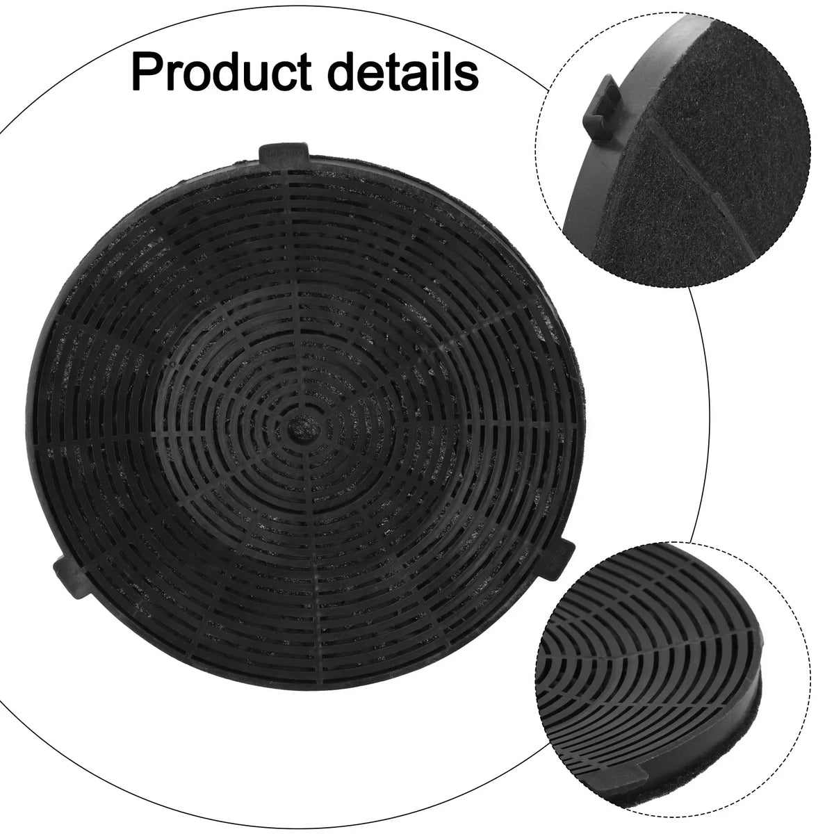 1PCS Kitchen Filter Carbon Air Filter Range Hood Activated Carbon Filter 175*175*10mm Filter For Home Kitchen Tool Accessories