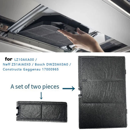 Range Hood Activated Carbon Filters Filter Screen Compatible with DWZ0AK0A0 11018700 LZ10AKA00 Z51AIA0X0 17000965-ABWY