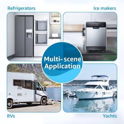 10" Quick-Connect Carbon Inline Water Filter 1/4" Refrigerator Ice Maker Home RO System Post-Carbon Filter Replacement Cartridge