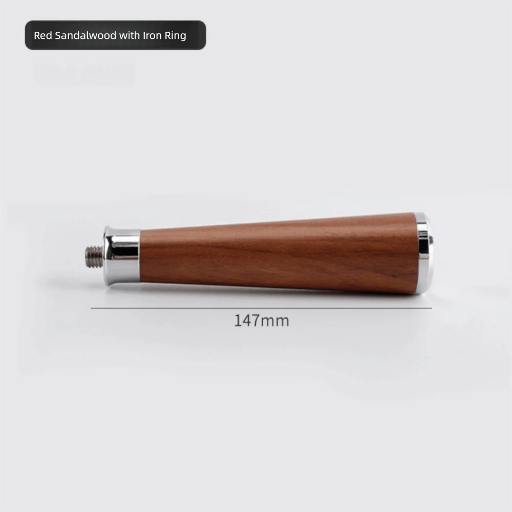 M10 Coffee Portafilter Handle Revolving Solid Wood Coffee Machine Handle Barista Tools for 51/53/58mm Filter Holder Handle