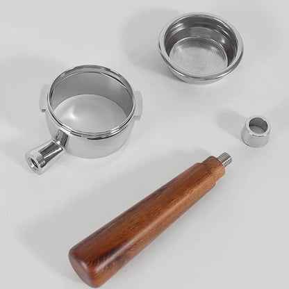 58mm Filter for GAGGIA Coffee Machine Bottomless Coffee Portafilter Home Espresso Solid Wood Handle Barista Tool