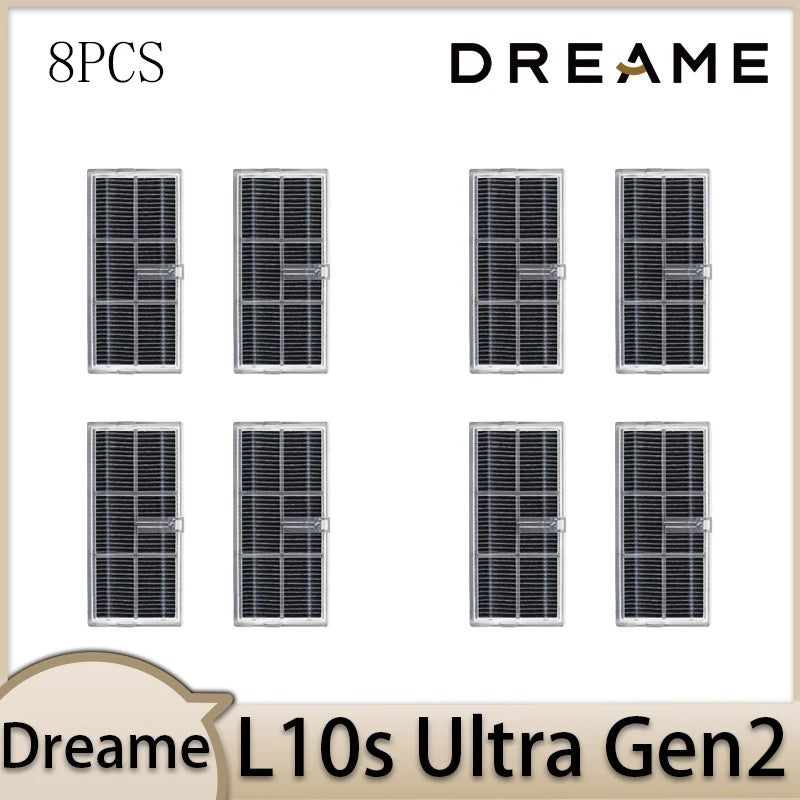 Dreame L10s Ultra Gen2 Robot Vacuum Cleaner Accessories Main Brush Side Brush HEPA Filter Mop Cloths Dust Bag