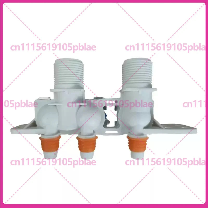 1-5pcs Double Inlet 3 Outlet Water Inlet Solenoid Valve 334903220309 Washing Machine Replacement Spare Parts