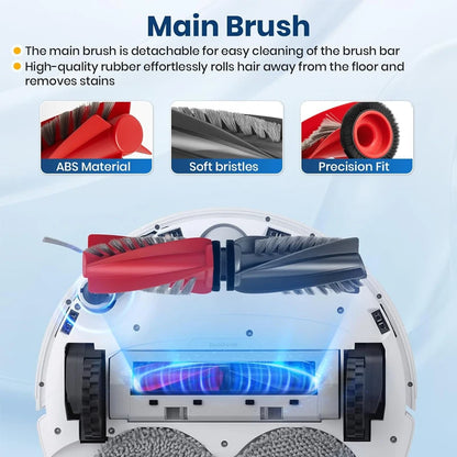Compatible with Roborock Qrevo Edge / EdgeC / Edge S5A / 5V1 / Curv Vacuum Parts Main Roller Side Brush Hepa Filter Mop Cloth Dust Bag