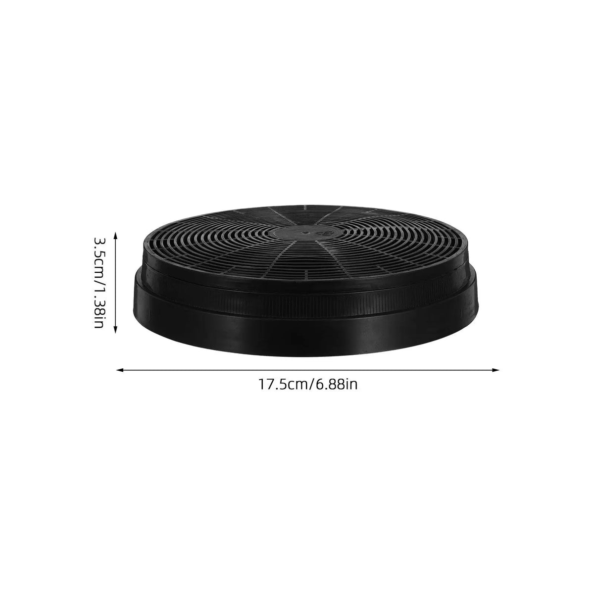 6.9 Inch Circular Range Hood Carbon Filter for Kitchen Exhaust Hoods Washable Grease Smoke Odor Filter Mesh Cooker
