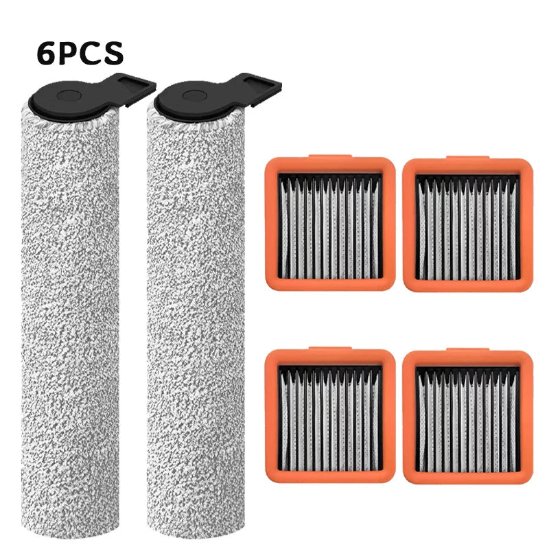 For UWANT D100/ D100 PRO/ D500 / D500 PRO/D600 Robot Vacuum Cleaner Main Roller Brush HEPA Filters Replacement Accessories