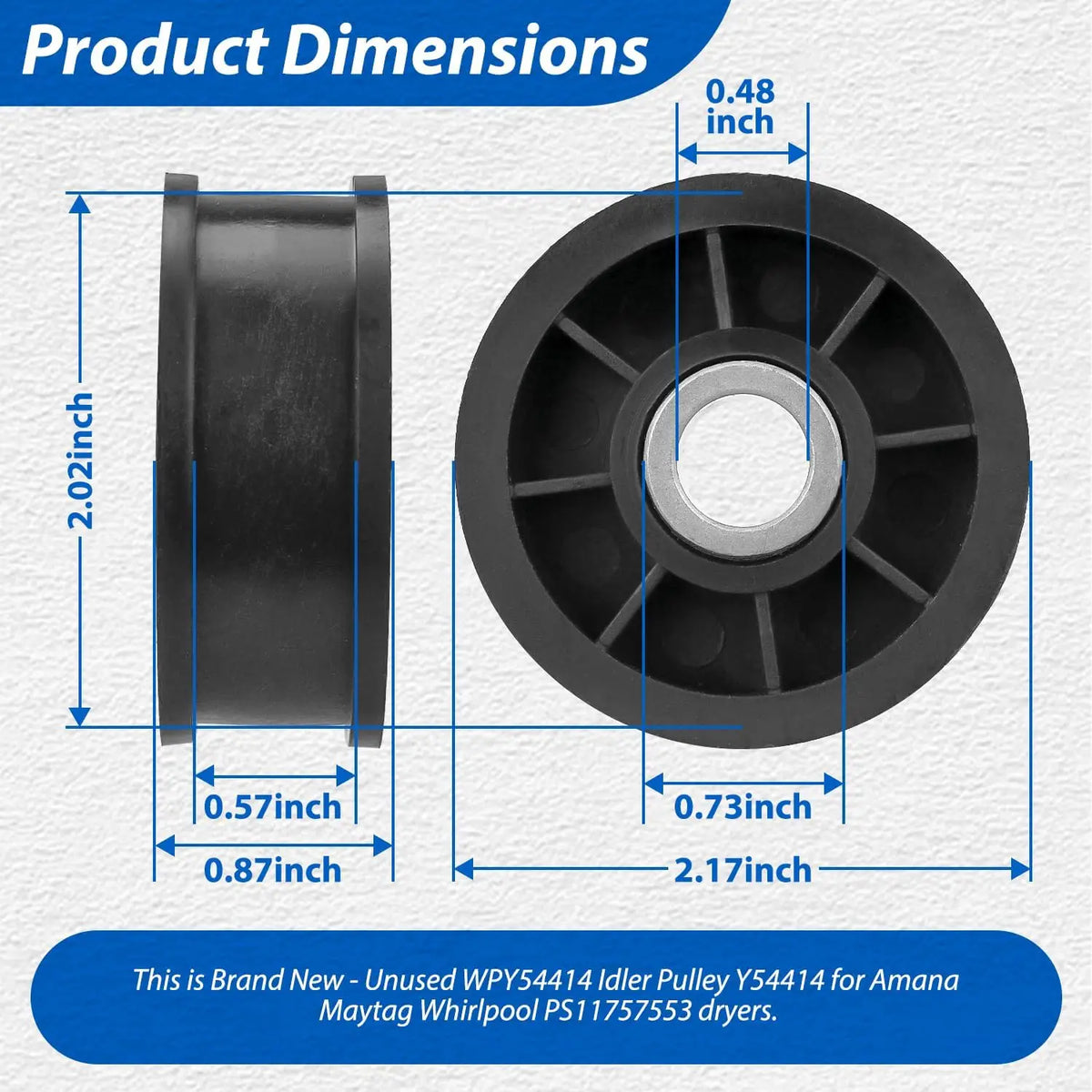 40111201 37001042 Y54414 Dryer Repair Kit Belt Rollers Idler Pulley For many Amana, Maytag, Speed Queen