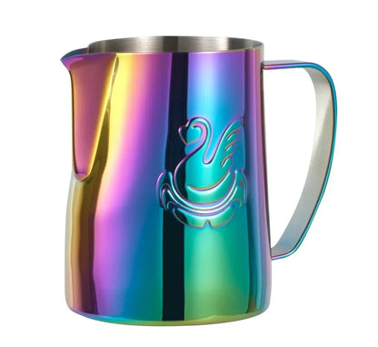 1Pc 600ml Milk Jug Steaming Frothing Pitcher Stainless Steel Non-Stick Pull Flower Cup for Coffee Cappuccino Latte