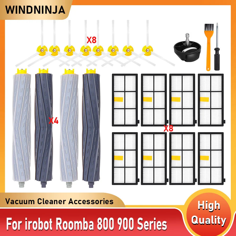 For iRobot Roomba 800 900 Series 860 870 880 890 940 960 966 980 Vacuum Cleaner Roller Brush Wheel Side Brush Hepa Filter Part