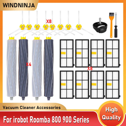 For iRobot Roomba 800 900 Series 860 870 880 890 940 960 966 980 Vacuum Cleaner Roller Brush Wheel Side Brush Hepa Filter Part