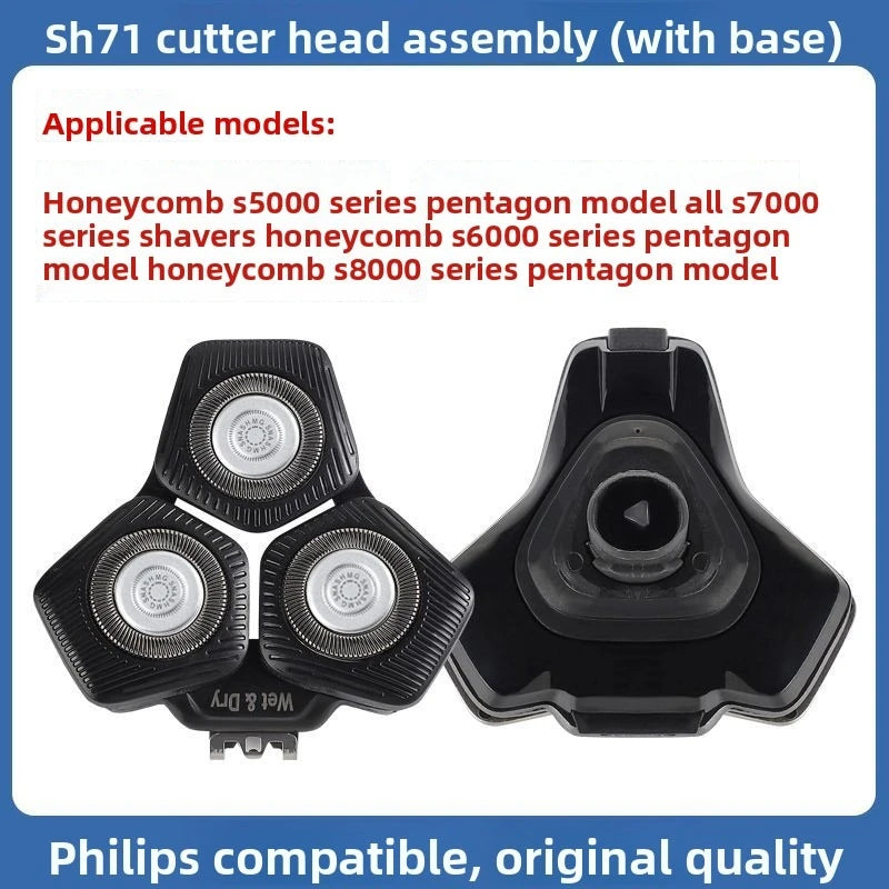 SH71 Replacement Shaver Head Compatible with Philips Series 5000 / 7000