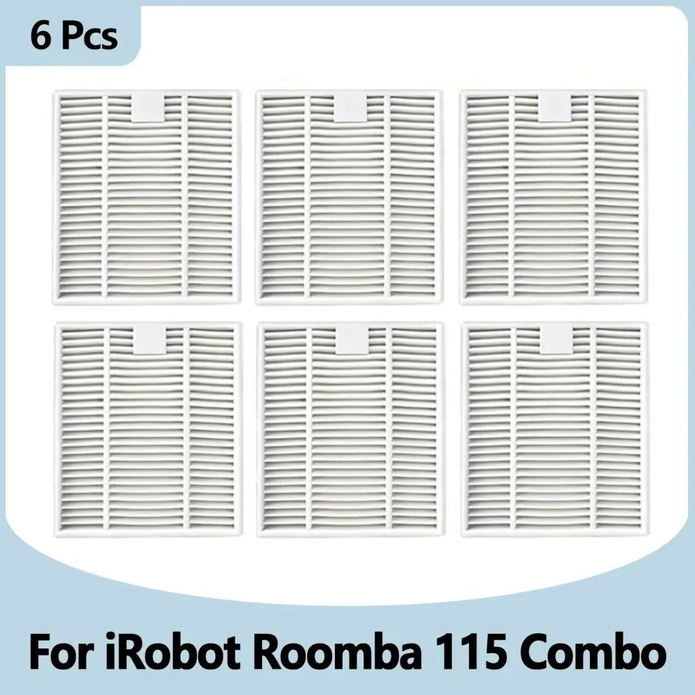 Compatible with IRobot Roomba 115 Combo/115 Combo+ Vacuum Cleaner Replacement Parts Main Roller Brush Side Brush Filter Mop Pad Dust Bag
