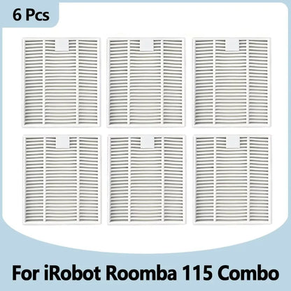 Compatible with IRobot Roomba 115 Combo/115 Combo+ Vacuum Cleaner Replacement Parts Main Roller Brush Side Brush Filter Mop Pad Dust Bag