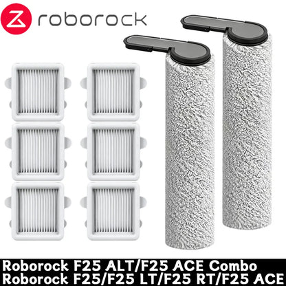 Compatible with Roborock F25/F25 LT/F25 RT/F25 ACE/F25 ALT/F25 ACE Combo Vacuum Cleaner Roller Brush and Filter Accessories Replacement