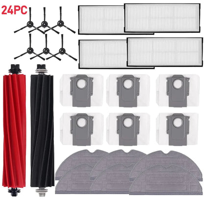 Compatible with Roborock S8 PLUS S8+ S8 Pro Ultra Robot Vacuum Cleaner HEPA Filter Roller Brush Side Brush Mop Pads Dust Bags Spare Parts