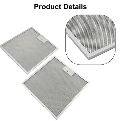2pcs 325x340x9mm Aluminum Cooker Hood Filters Metal Mesh Extractor Vent Filter Kitchen Range Hood Accessories