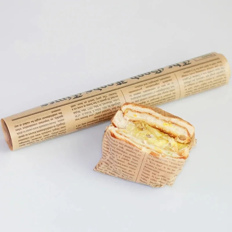 5M*30cm Parchment Paper Baking Tools Grease Paper Bread Sandwich Burger Fries Wrappers Cookie Oilpaper