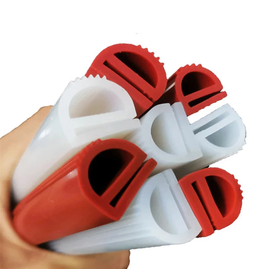 Silicone seal E Type Strip Red White E Shape Silicone Stirp Door Oven Freezer Door Oven Steaming