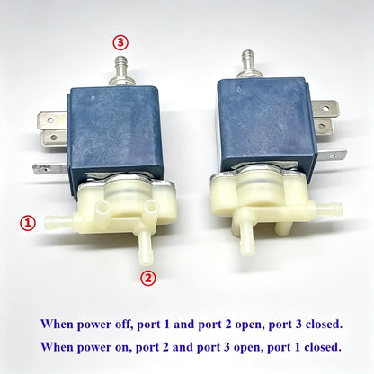 JLT P3T0301 3-Way Electric Solenoid Valve 220-240V AC High Pressure N/C N/O for Coffee Machine Steam Hot Water
